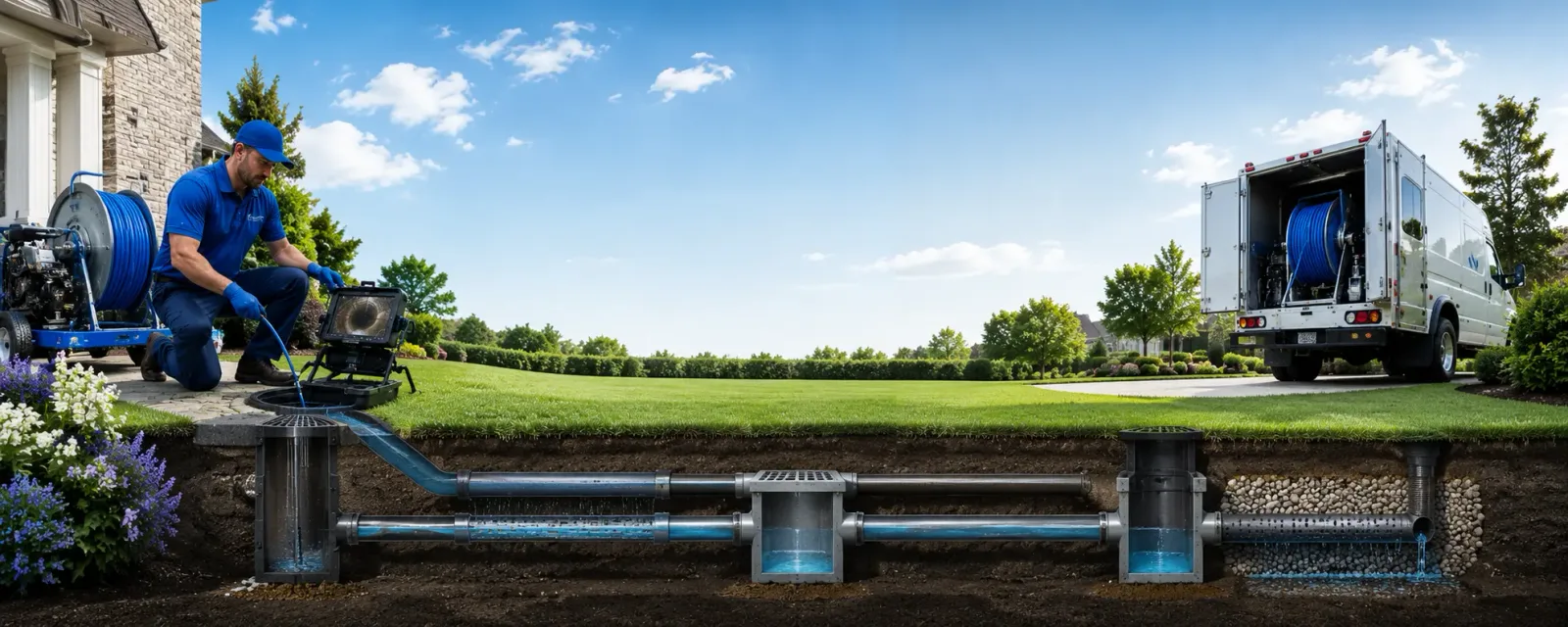 Outdoor drain cleaning information for Hamilton, KS